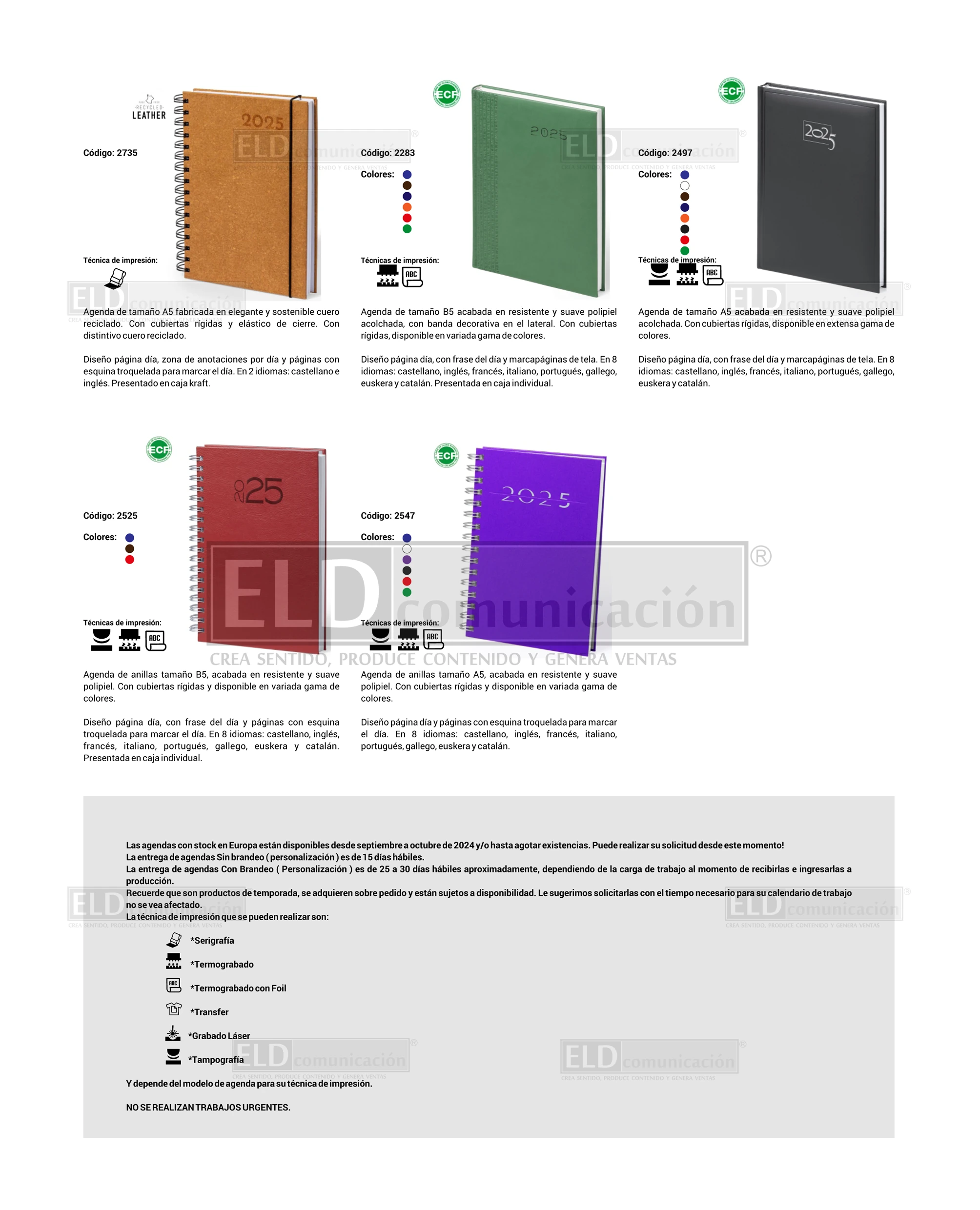 Agendas Europeas Personalizadas 02