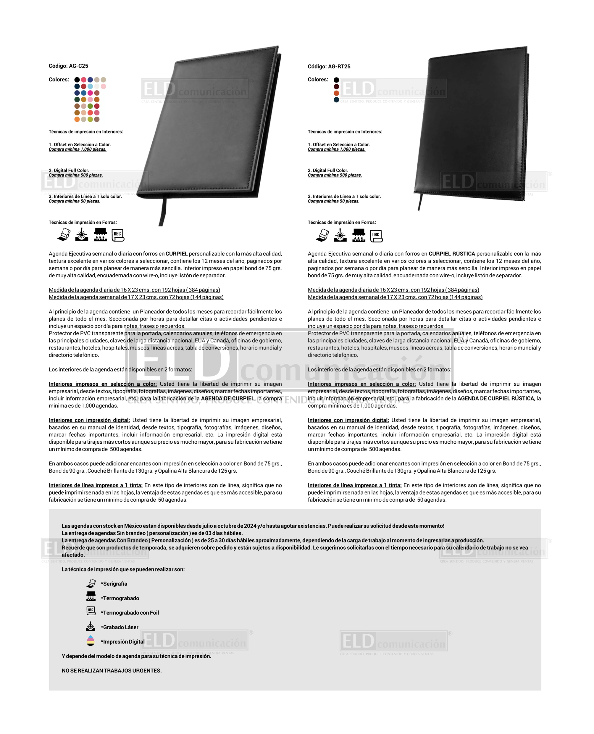 Agendas Personalizadas 03