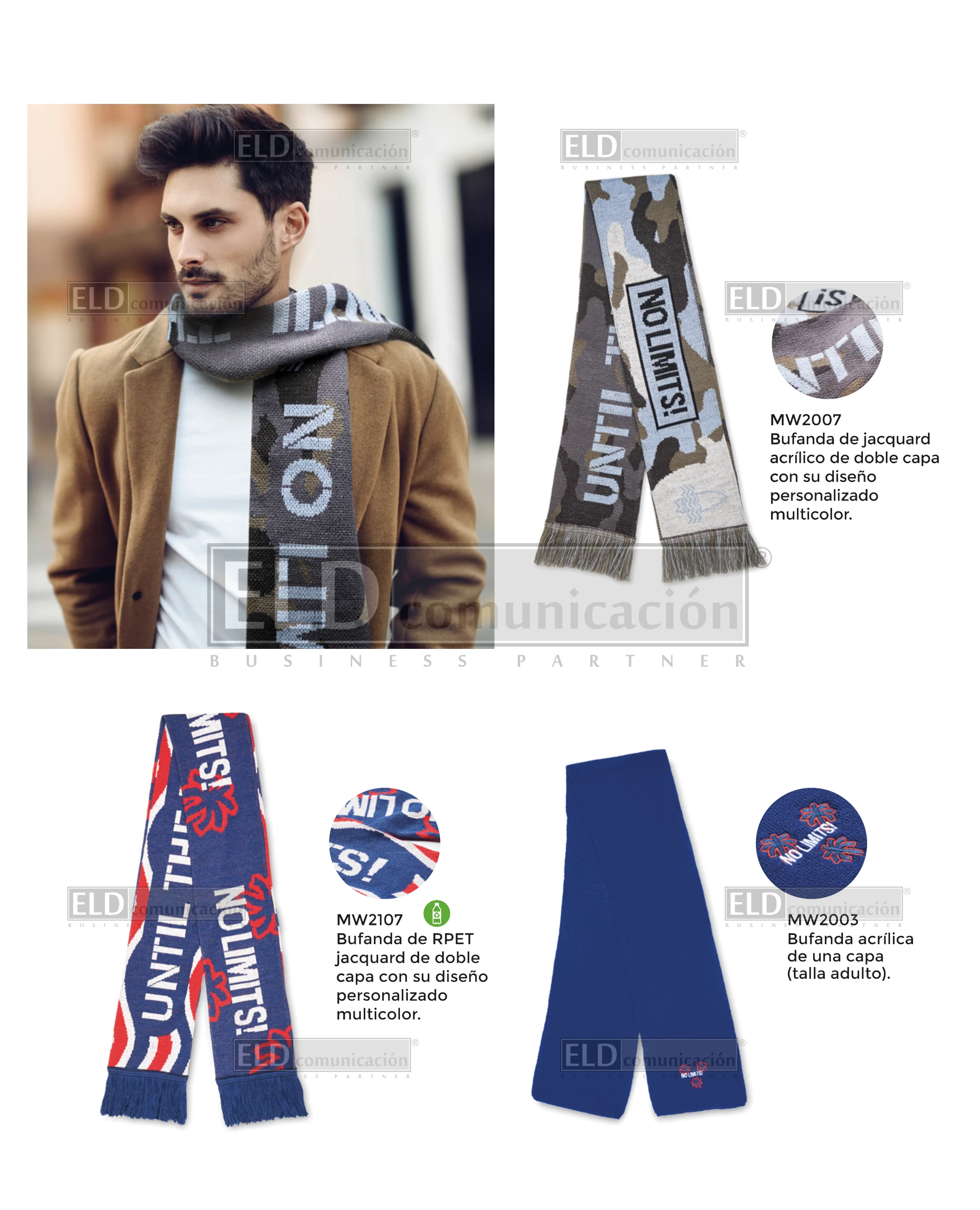 Bufandas Promocionales Personalizadas a Medida 01