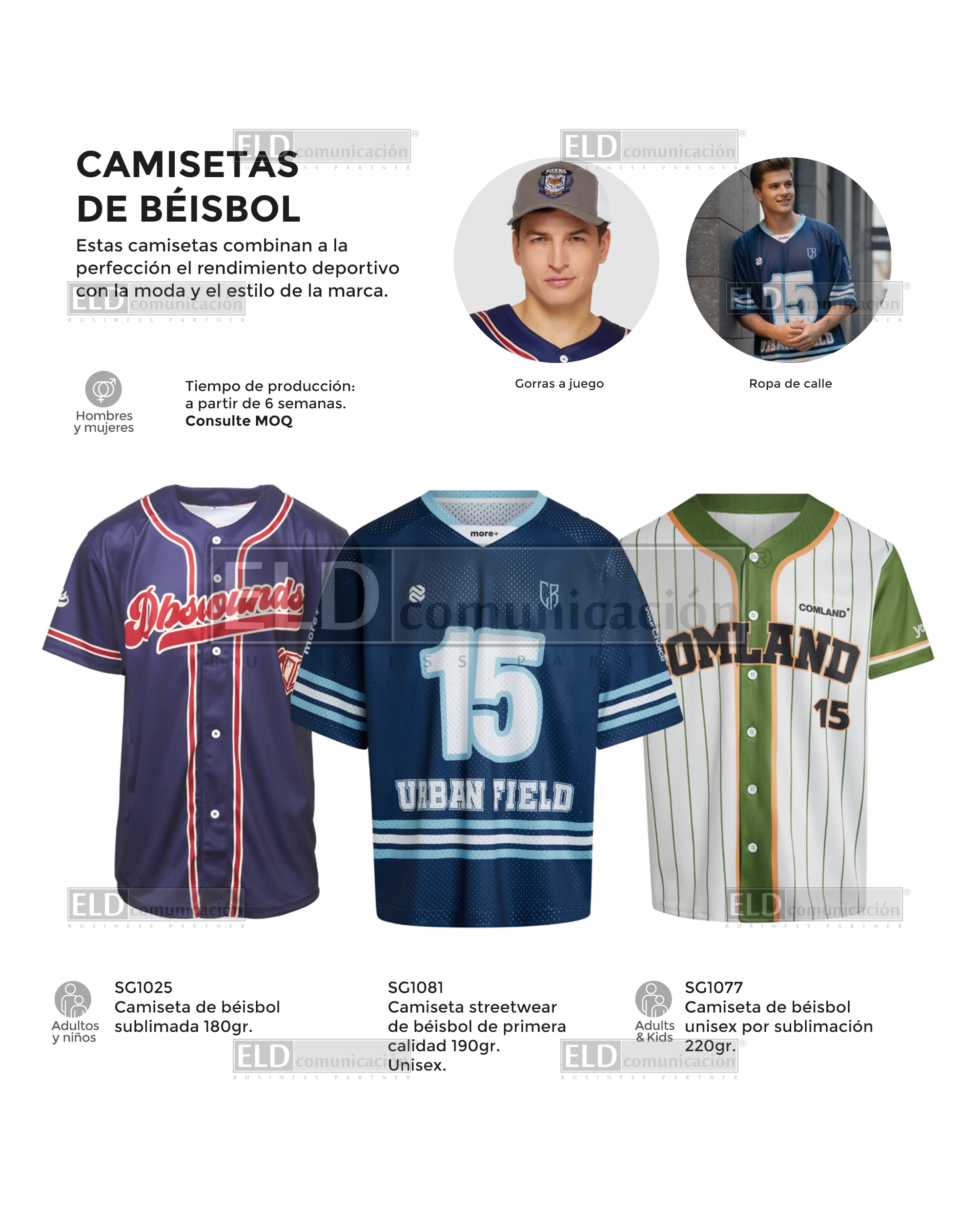 Camisetas de Beisbol Promocionales Personalizadas a Medida 01