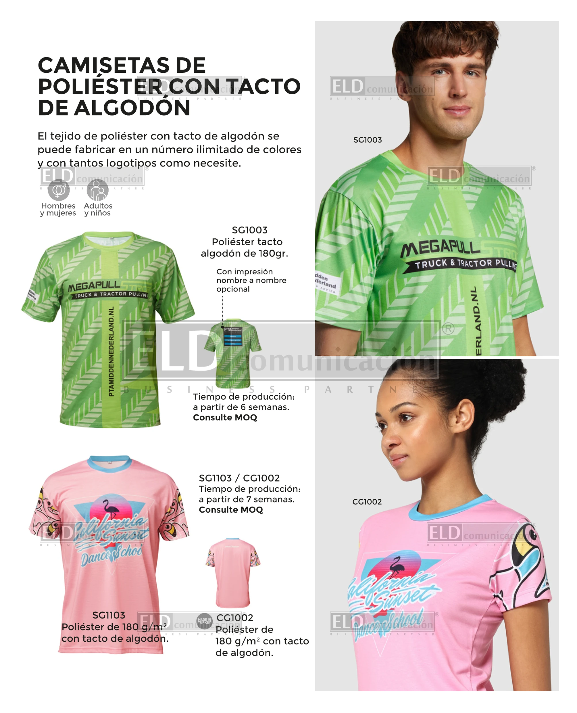 Camisetas de Poliester Promocionales Personalizadas a Medida 01