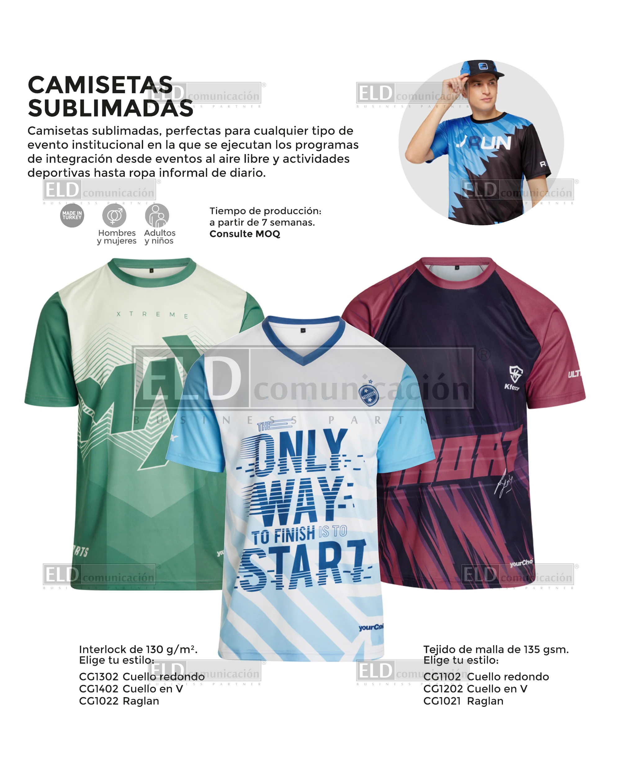 Camisetas Sublimadas Promocionales Personalizadas a Medida 01