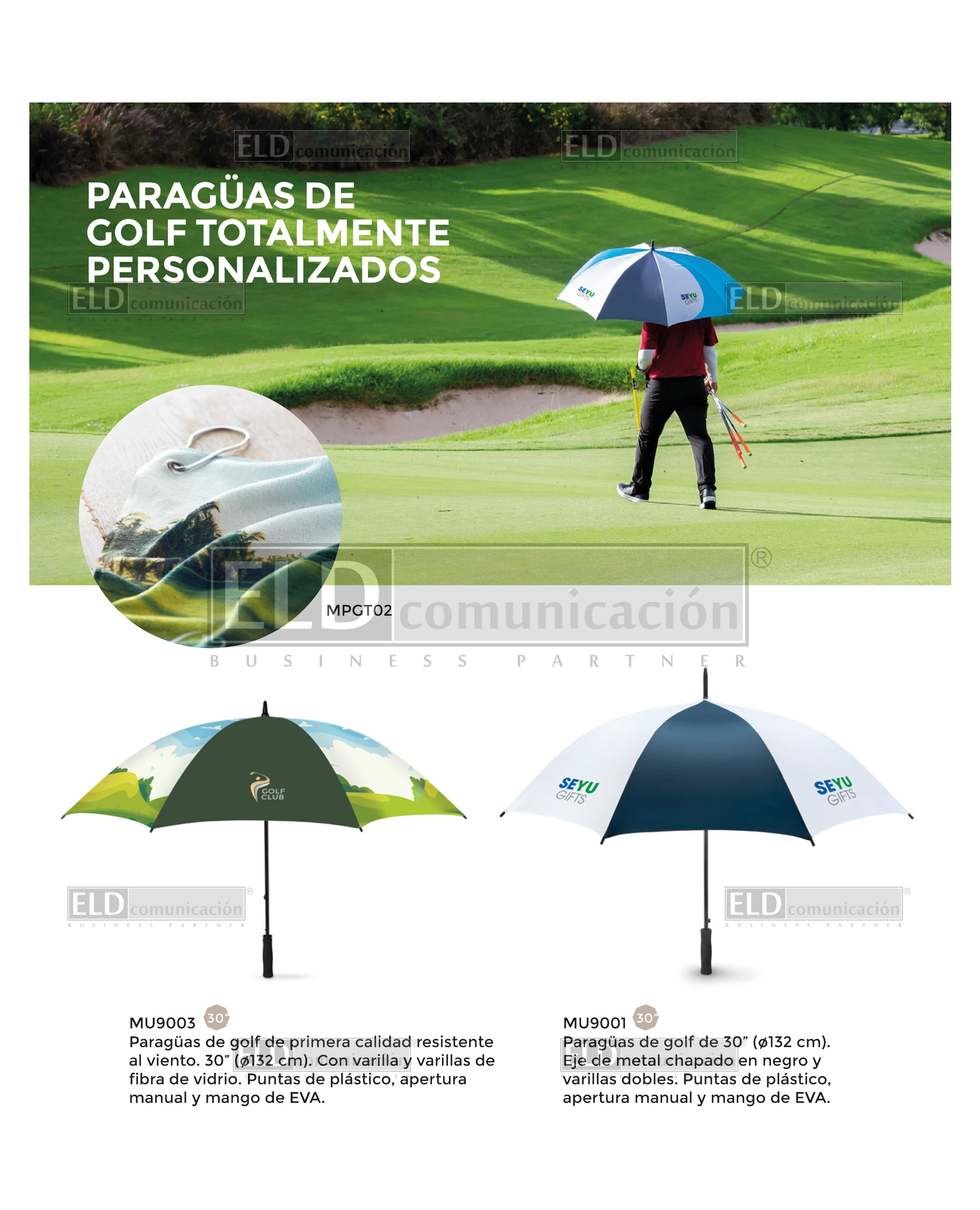 Paraguas de Golf Personalizados a Medida 01