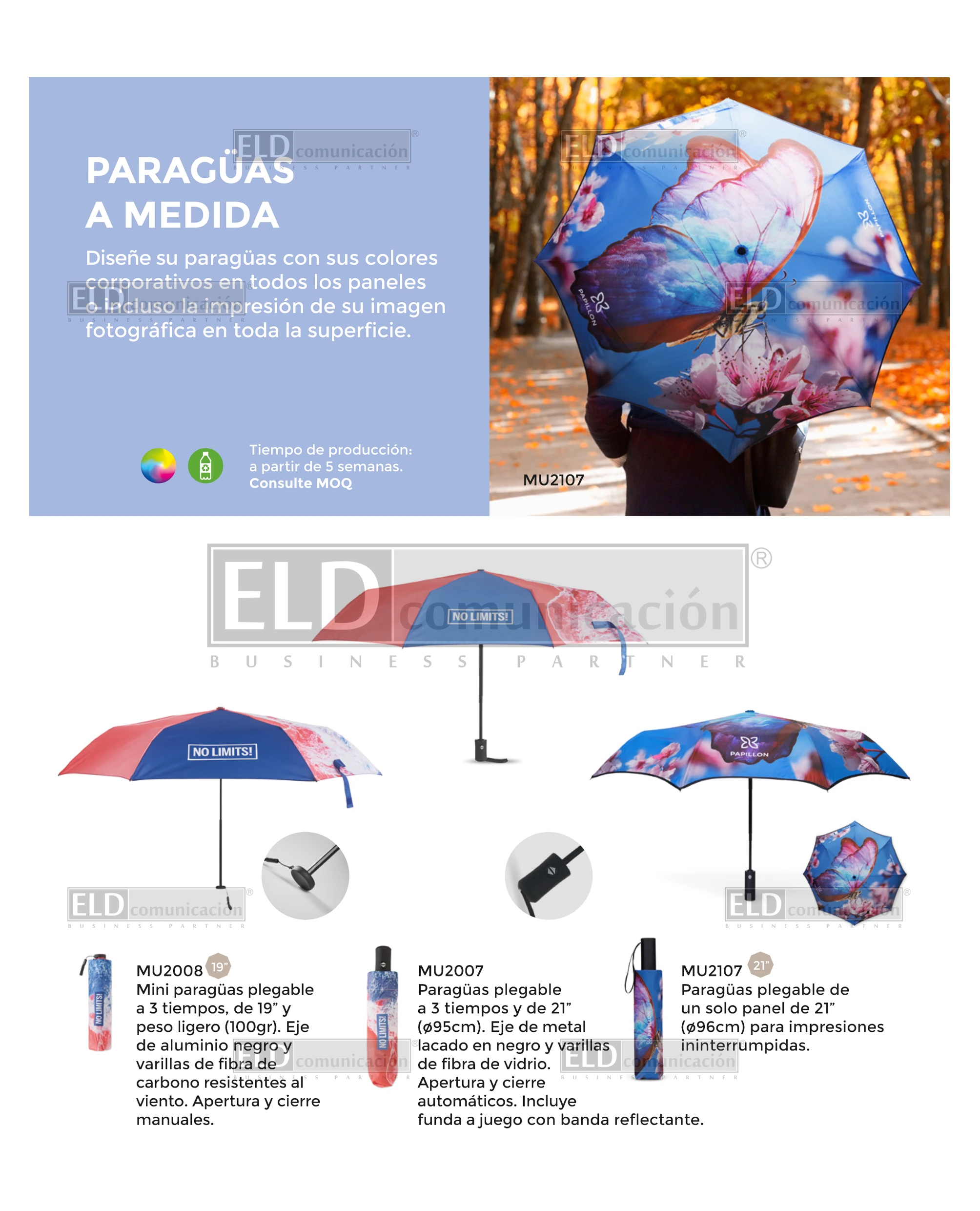 Paraguas Promocionales Personalizados a Medida 01