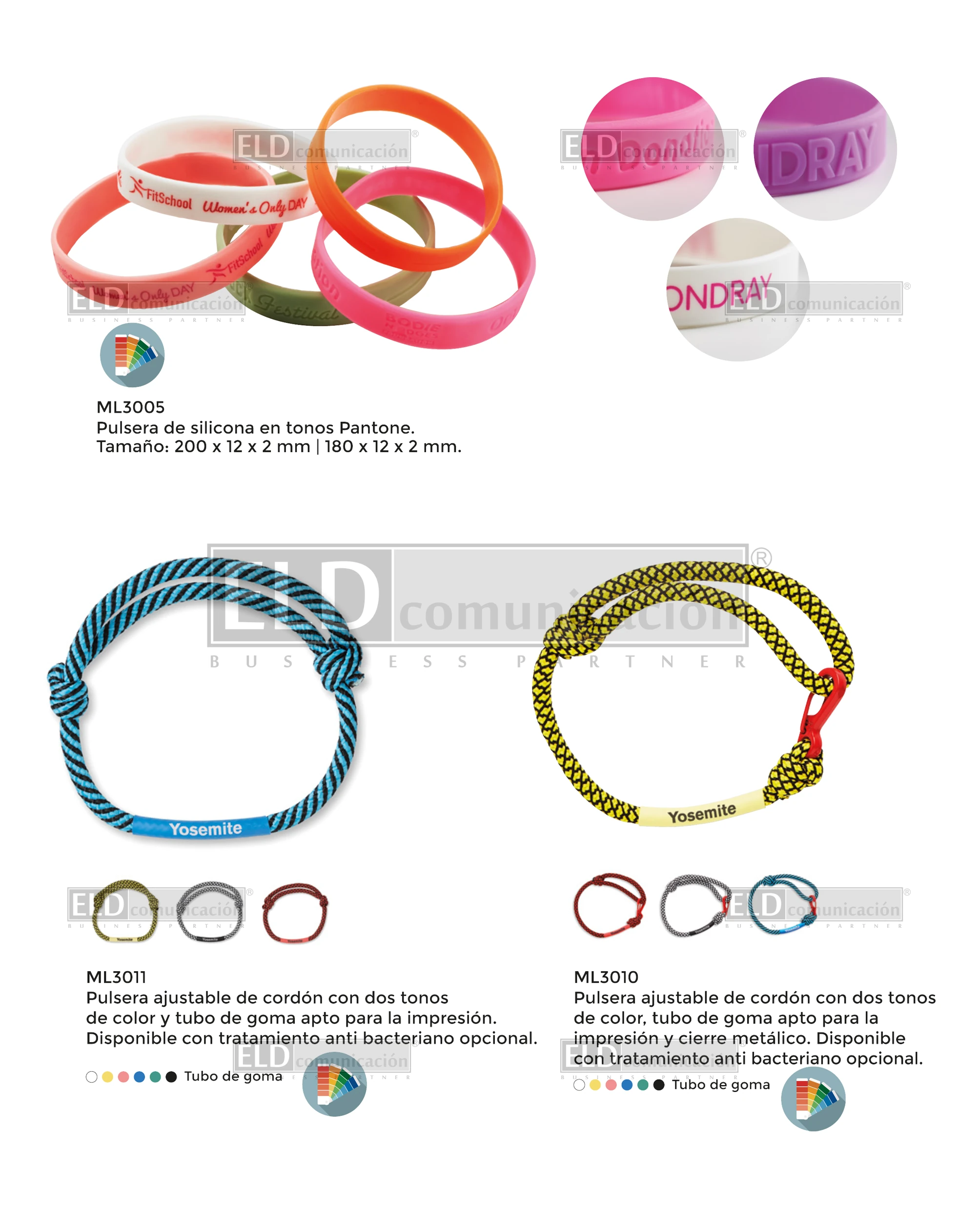 Pulseras Promocionales Personalizadas a Medida 02