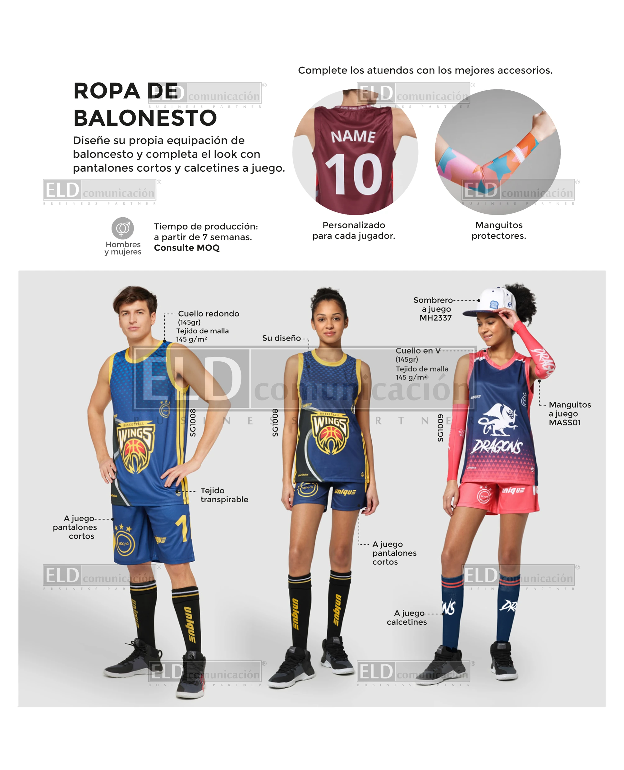 Ropa de Baloncesto Promocional Personalizada a Medida 01