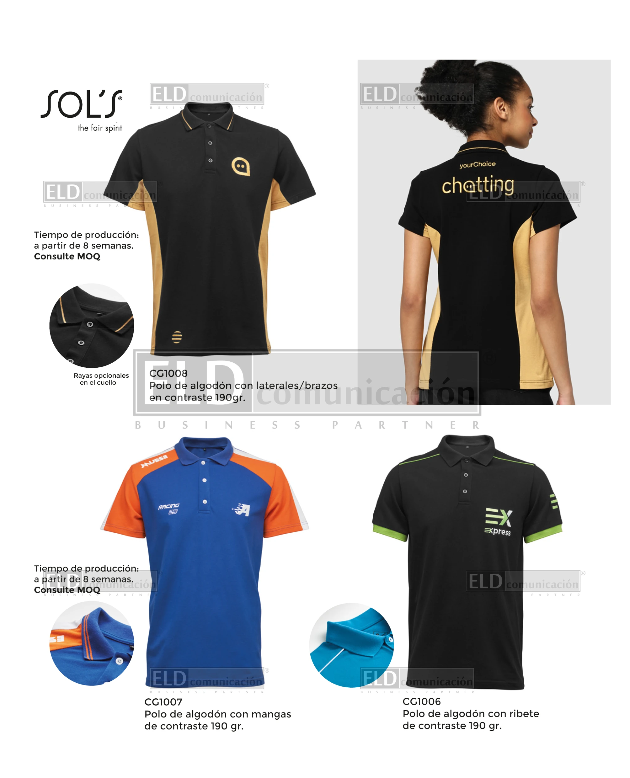 Ropa de Vestir Promocional Marca Sols Personalizada a Medida 06