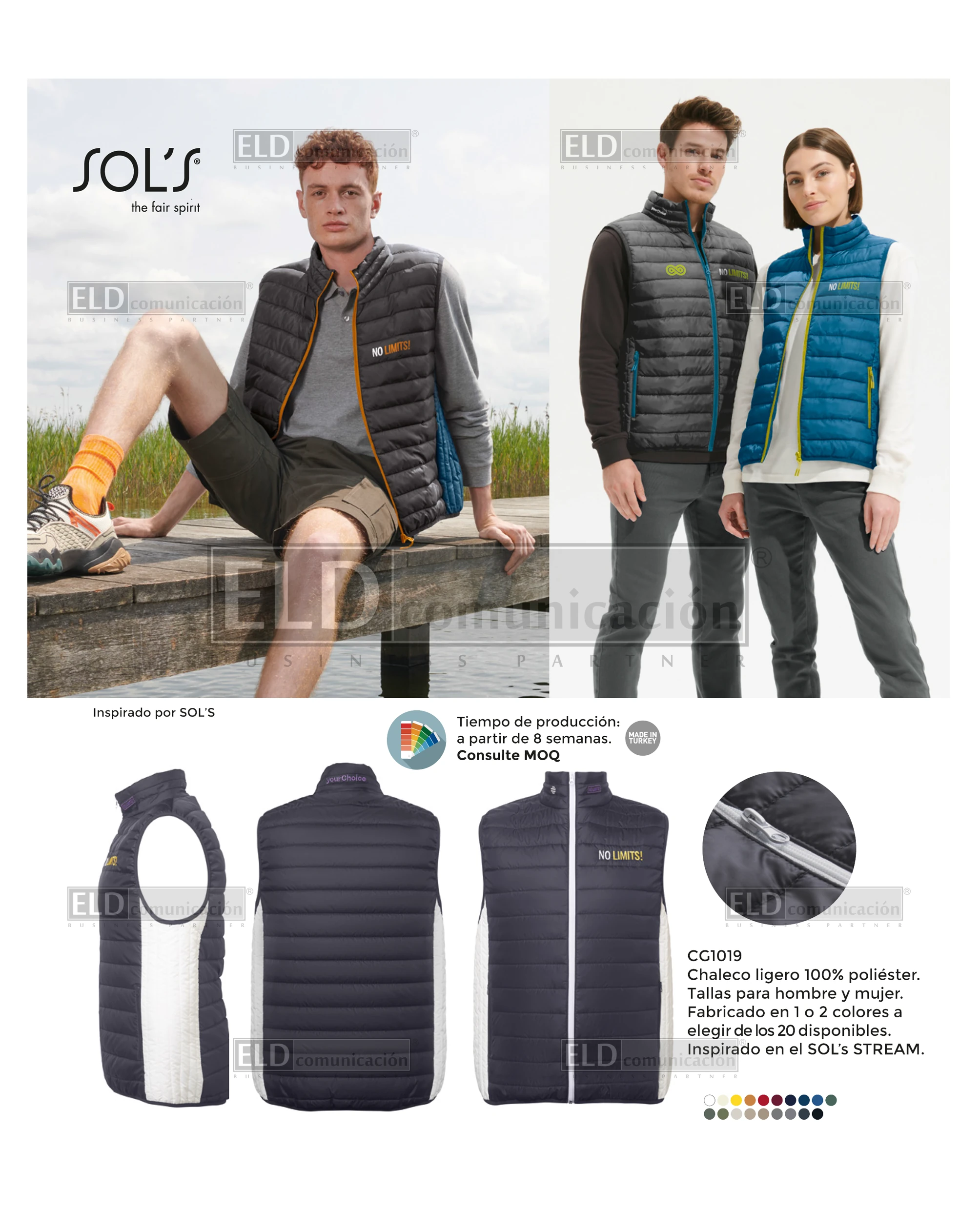 Ropa de Vestir Promocional Marca Sols Personalizada a Medida 12