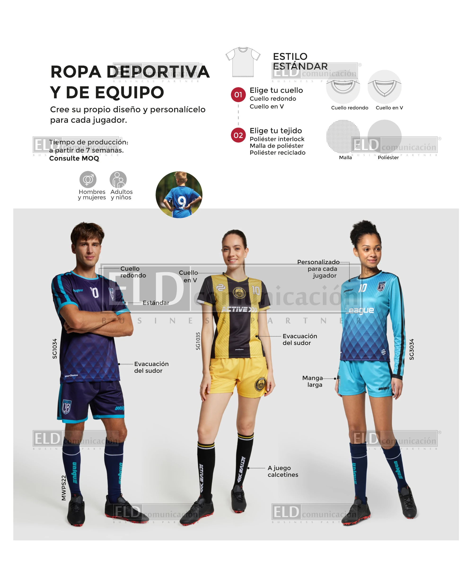 Ropa Deportiva para Fútbol Promocional Personalizada a Medida 01