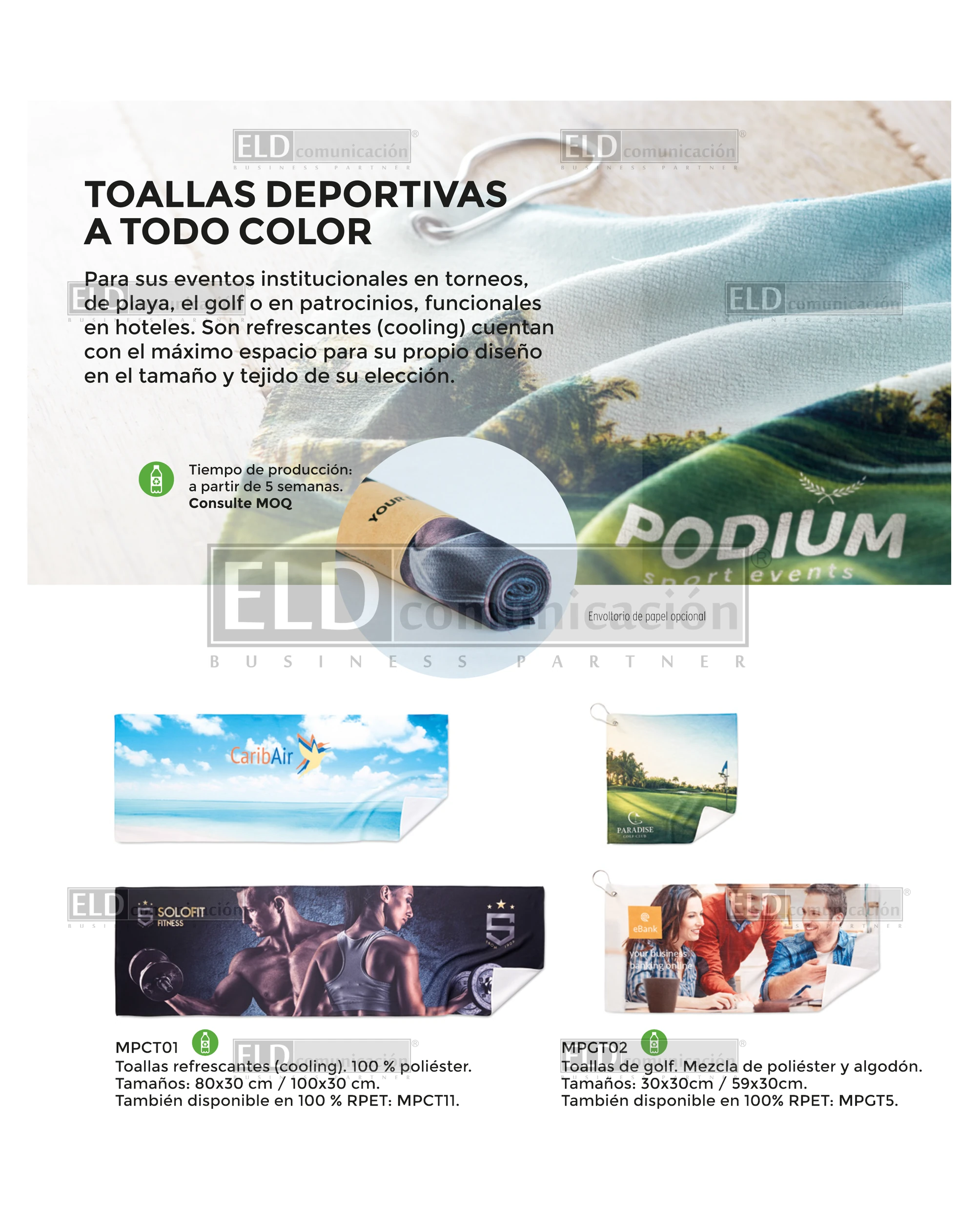 Toallas Deportivas Promocionales Personalizadas a Medida 01