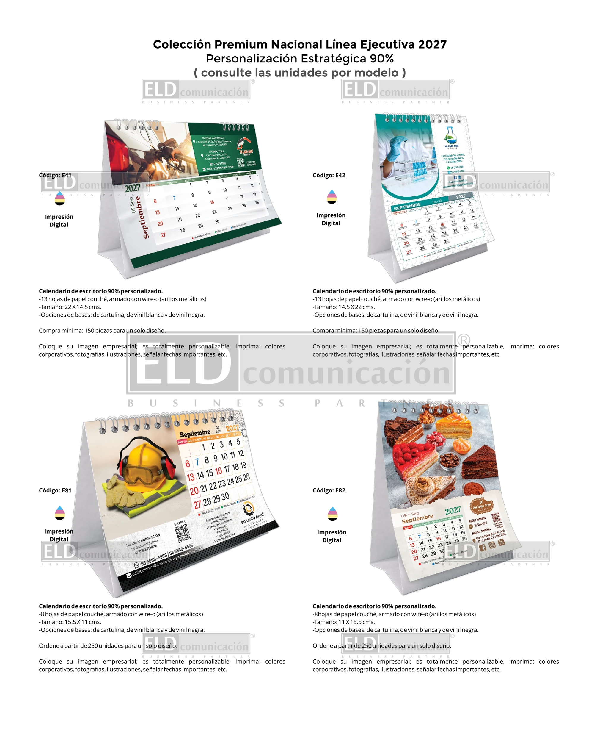 Calendarios Colección Premium Nacional Línea Ejecutiva 2027 02