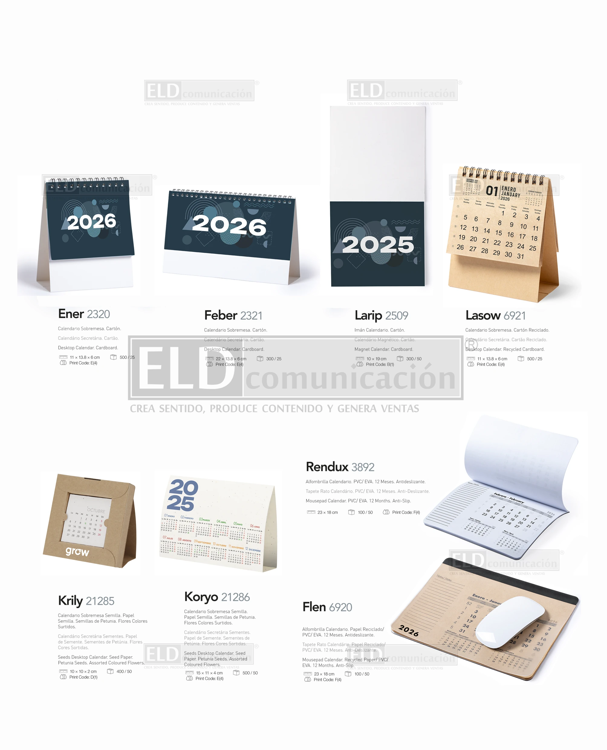Calendarios de Escritorio Personalizados 04