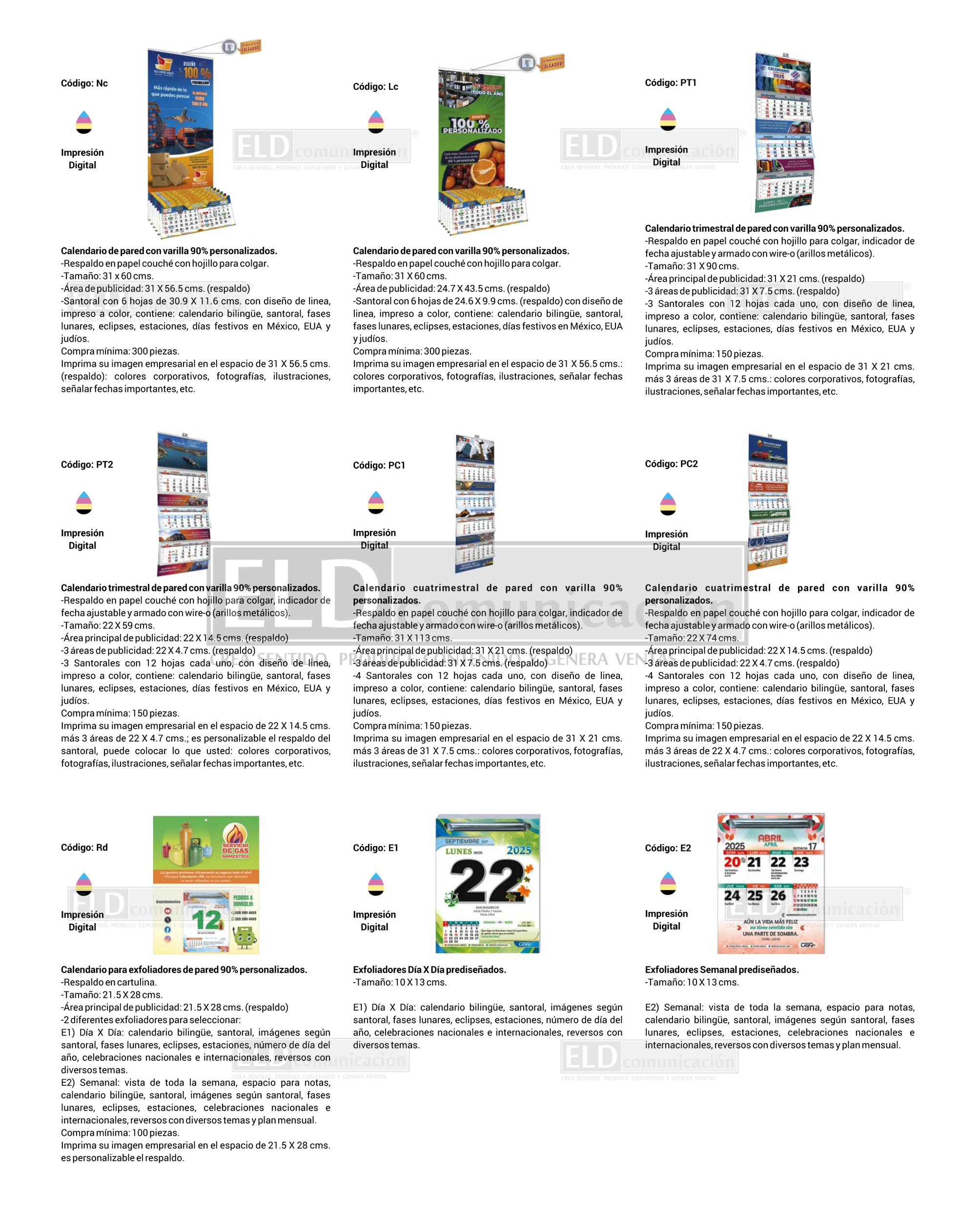 Calendarios Personalizados 03