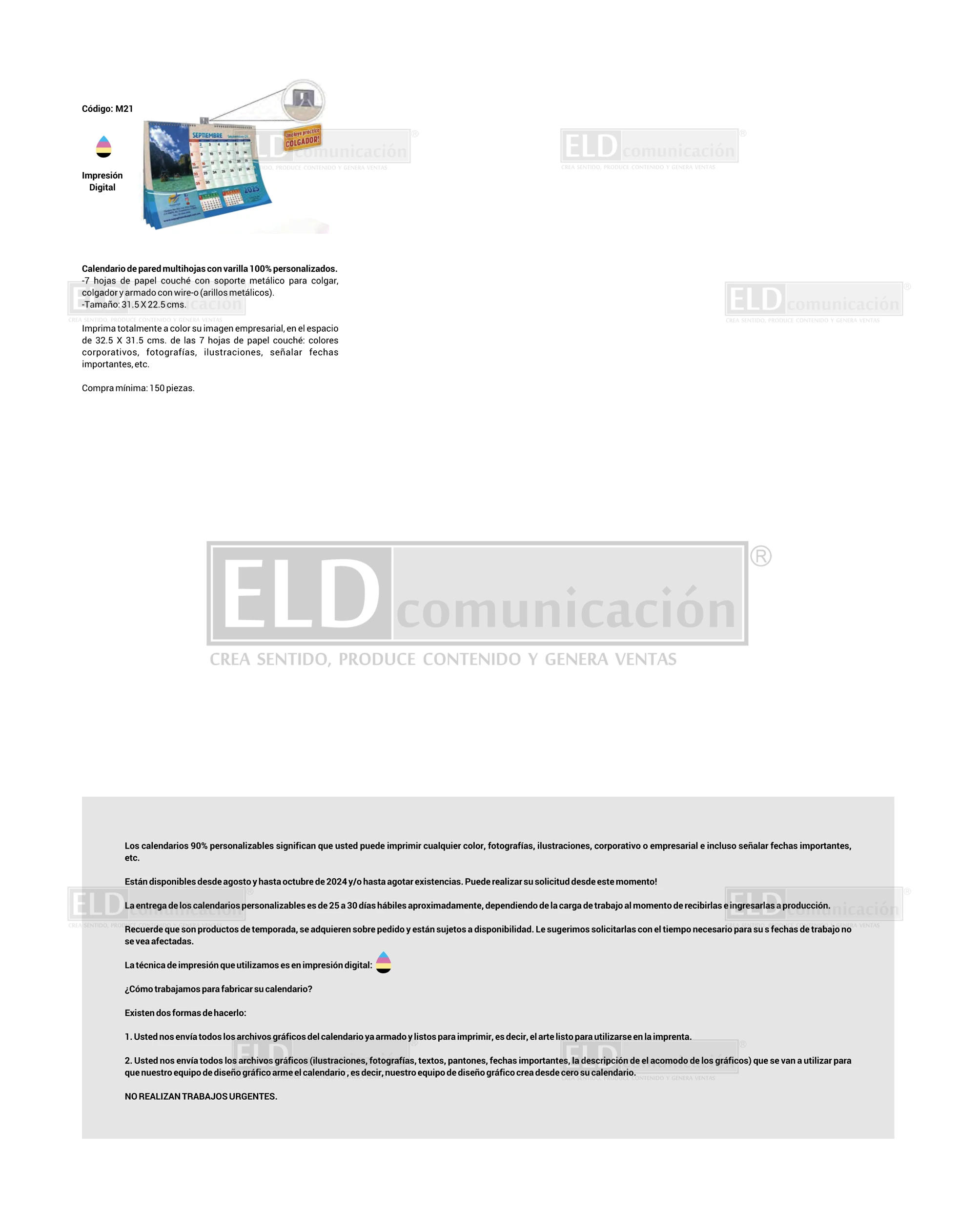Calendarios Personalizados 02