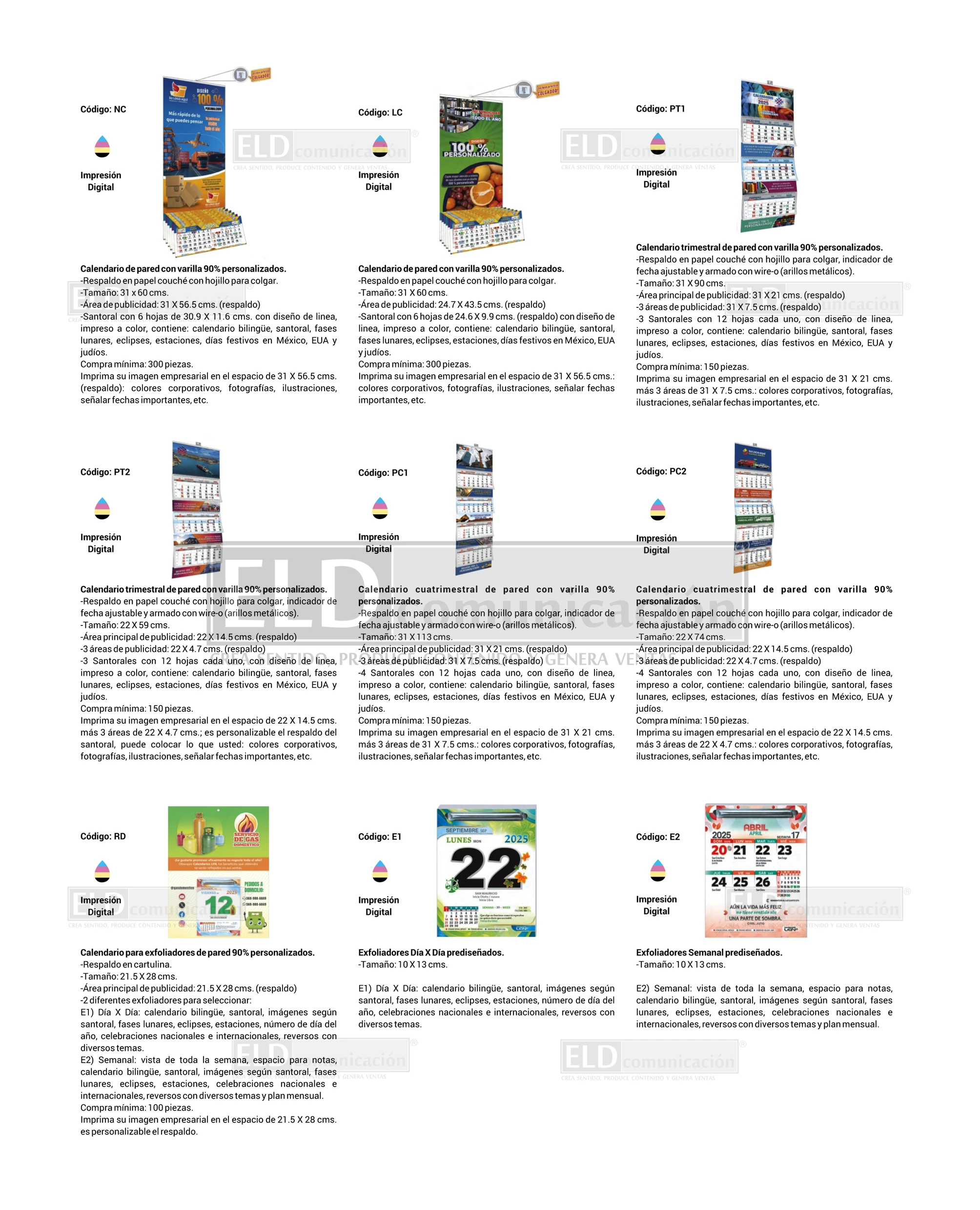 Calendarios Personalizados 03