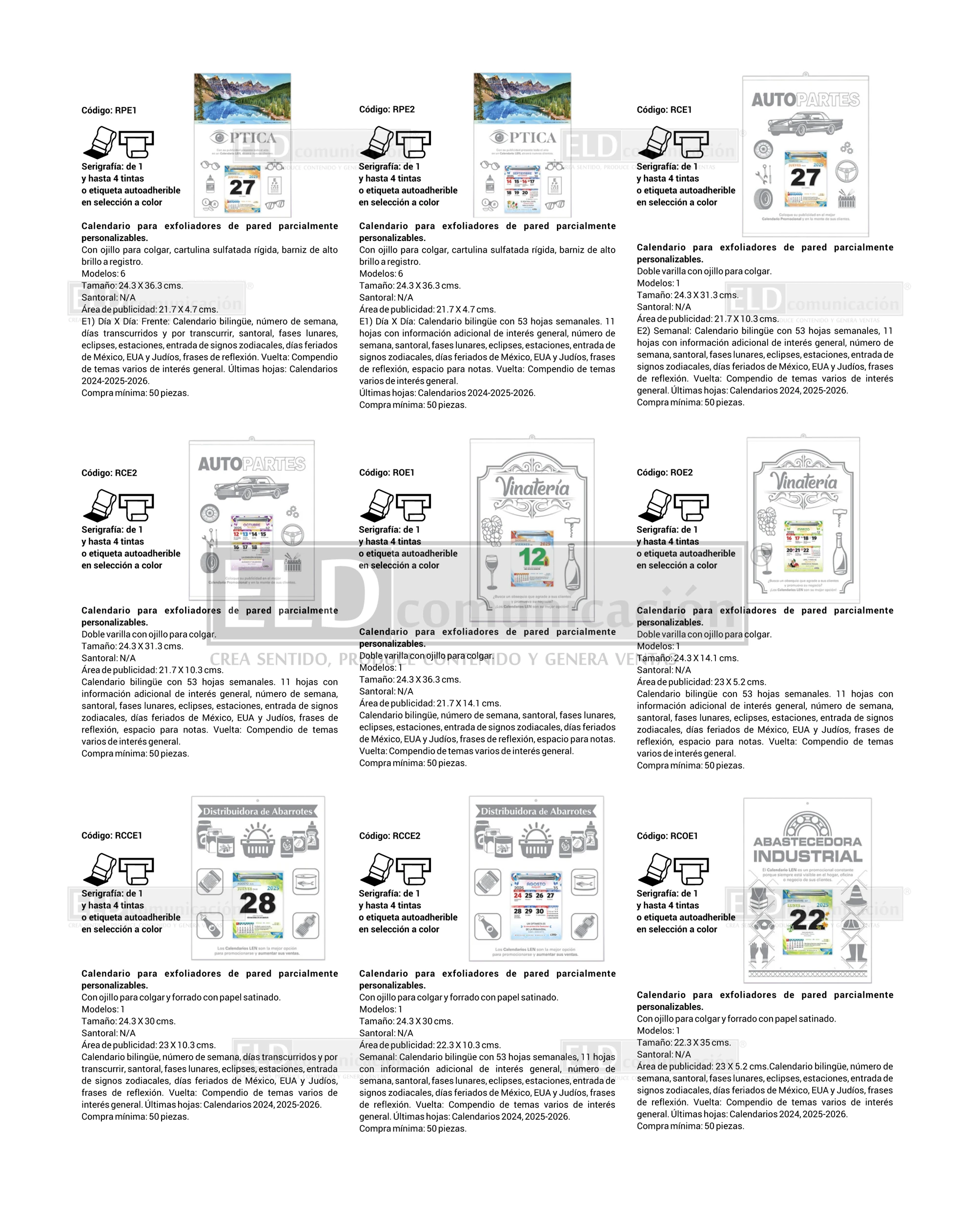 Calendarios Personalizados 08
