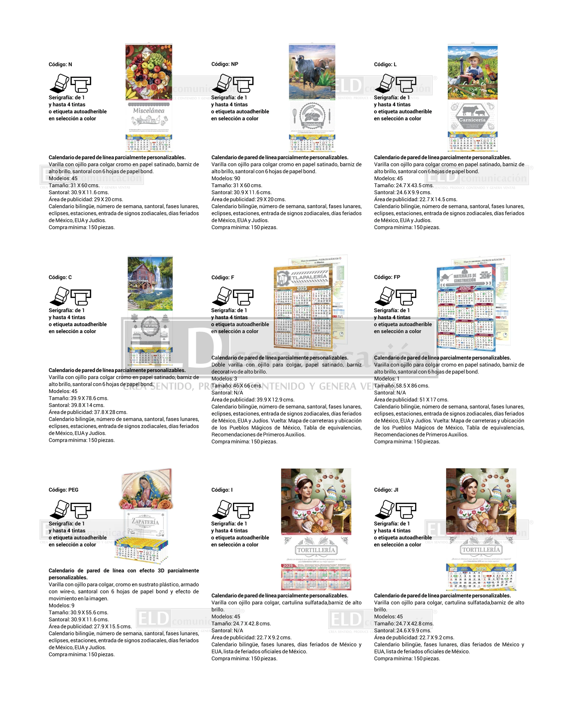Calendarios Personalizados 10