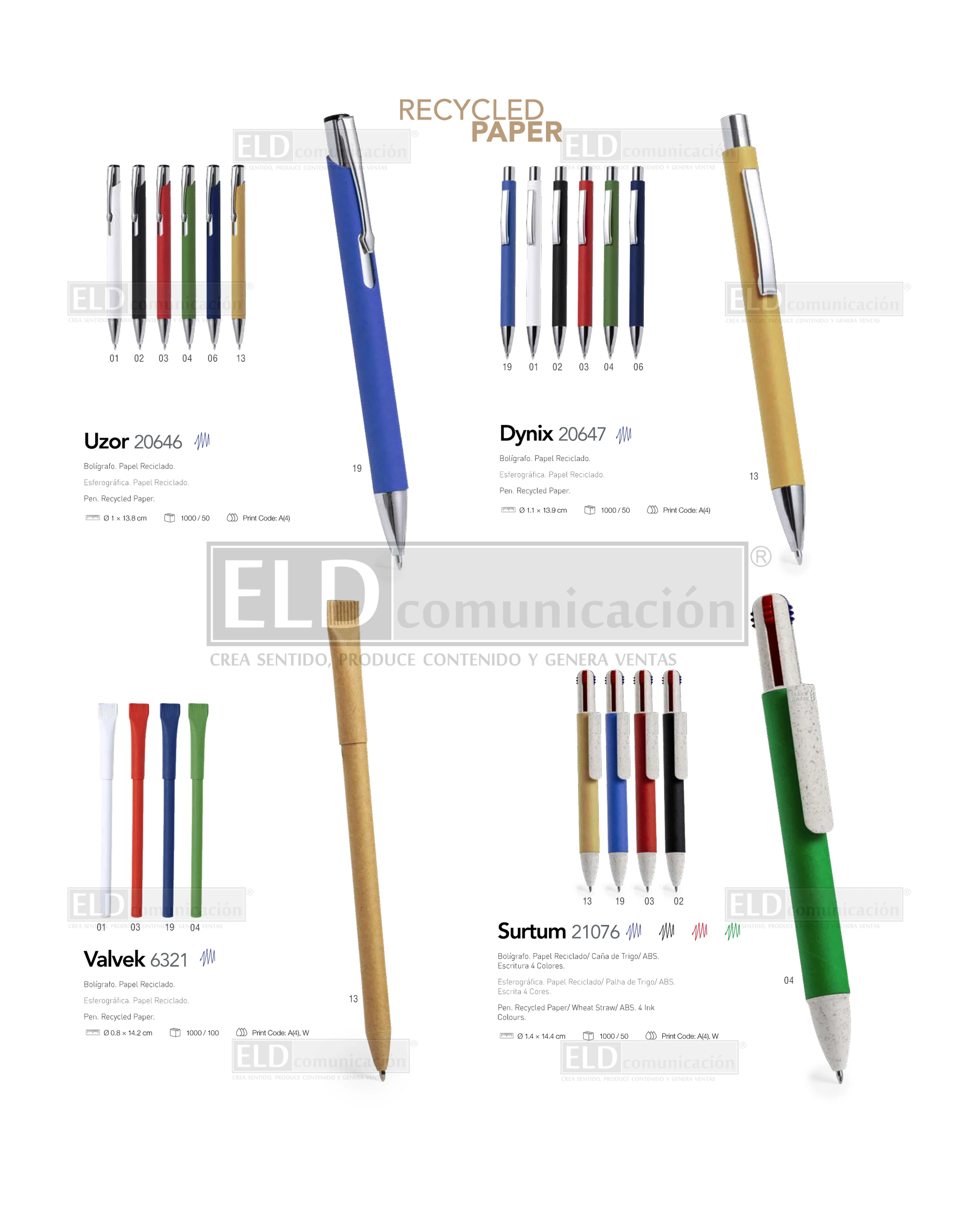 Bolígrafos Promocionales Especiales 16