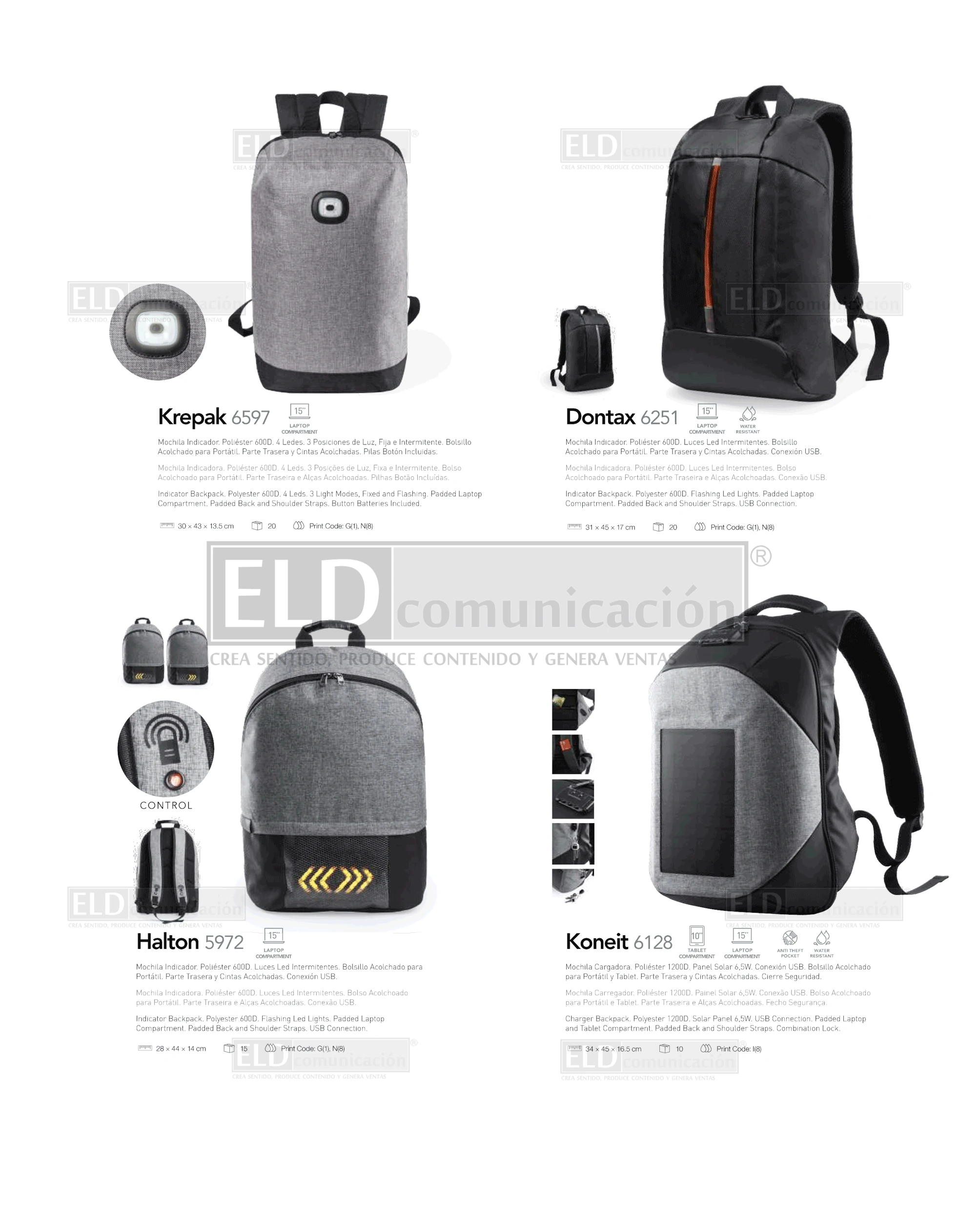 Mochilas Promocionales Especiales 16