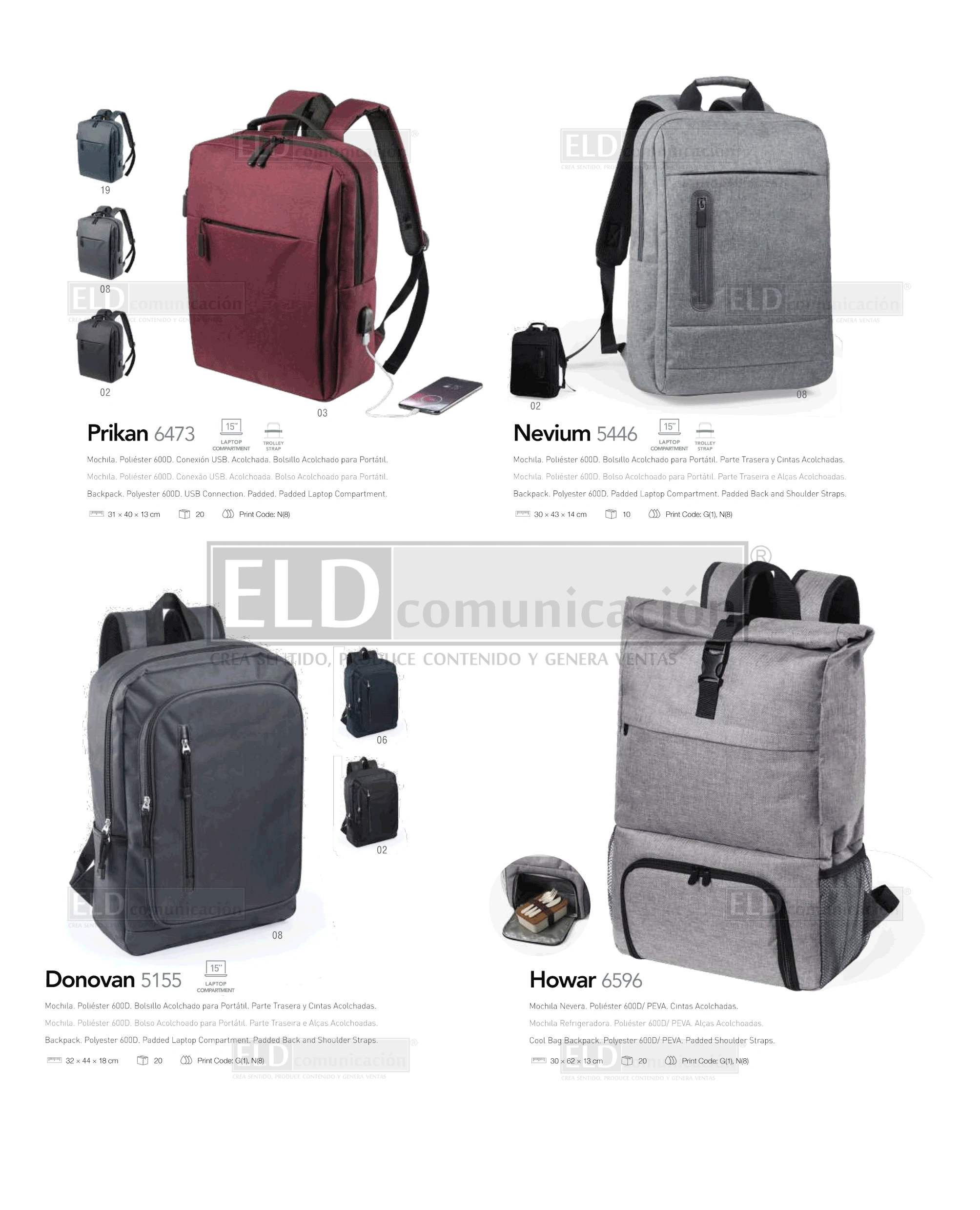 Mochilas Promocionales Especiales 17