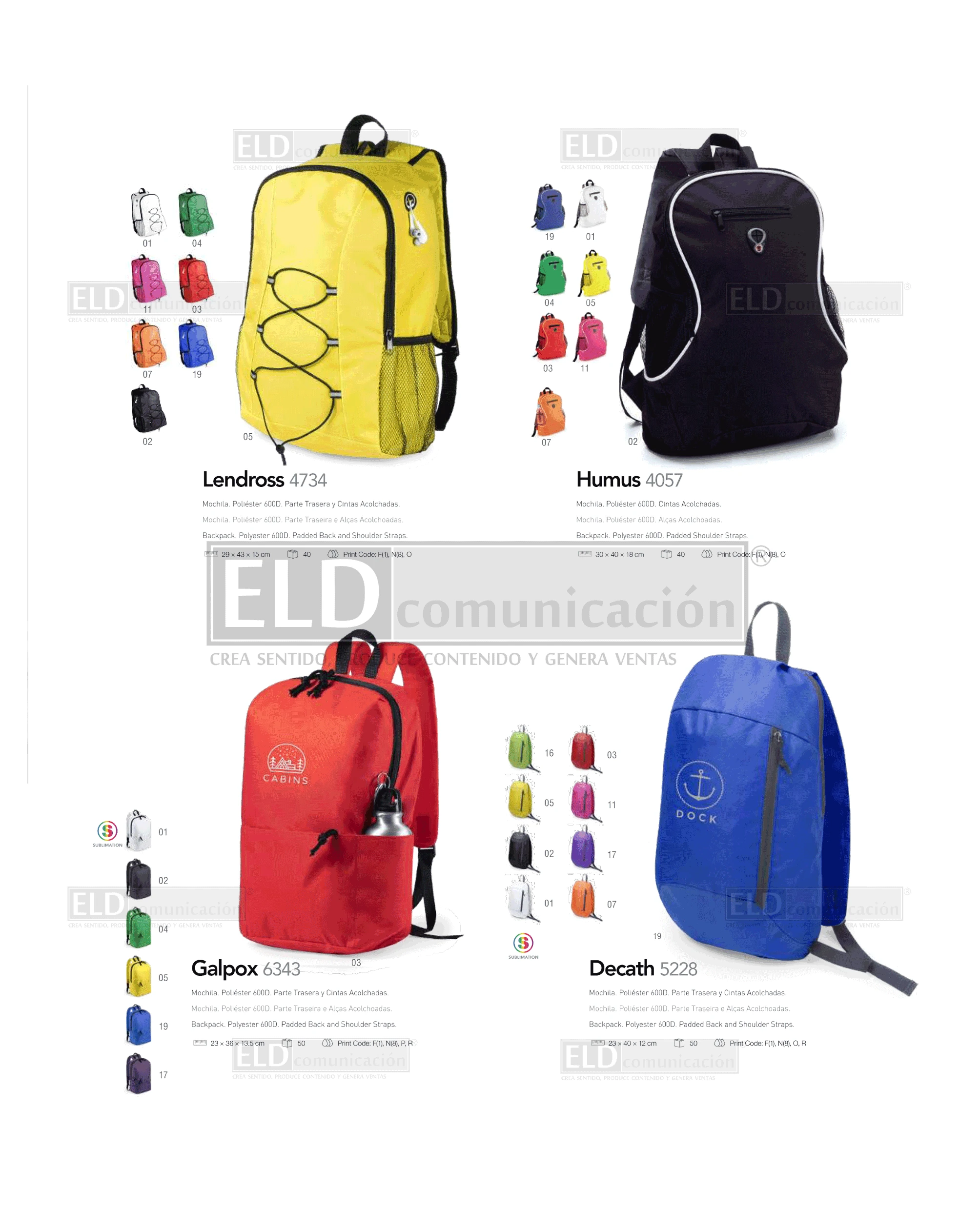 Mochilas Promocionales Especiales 33