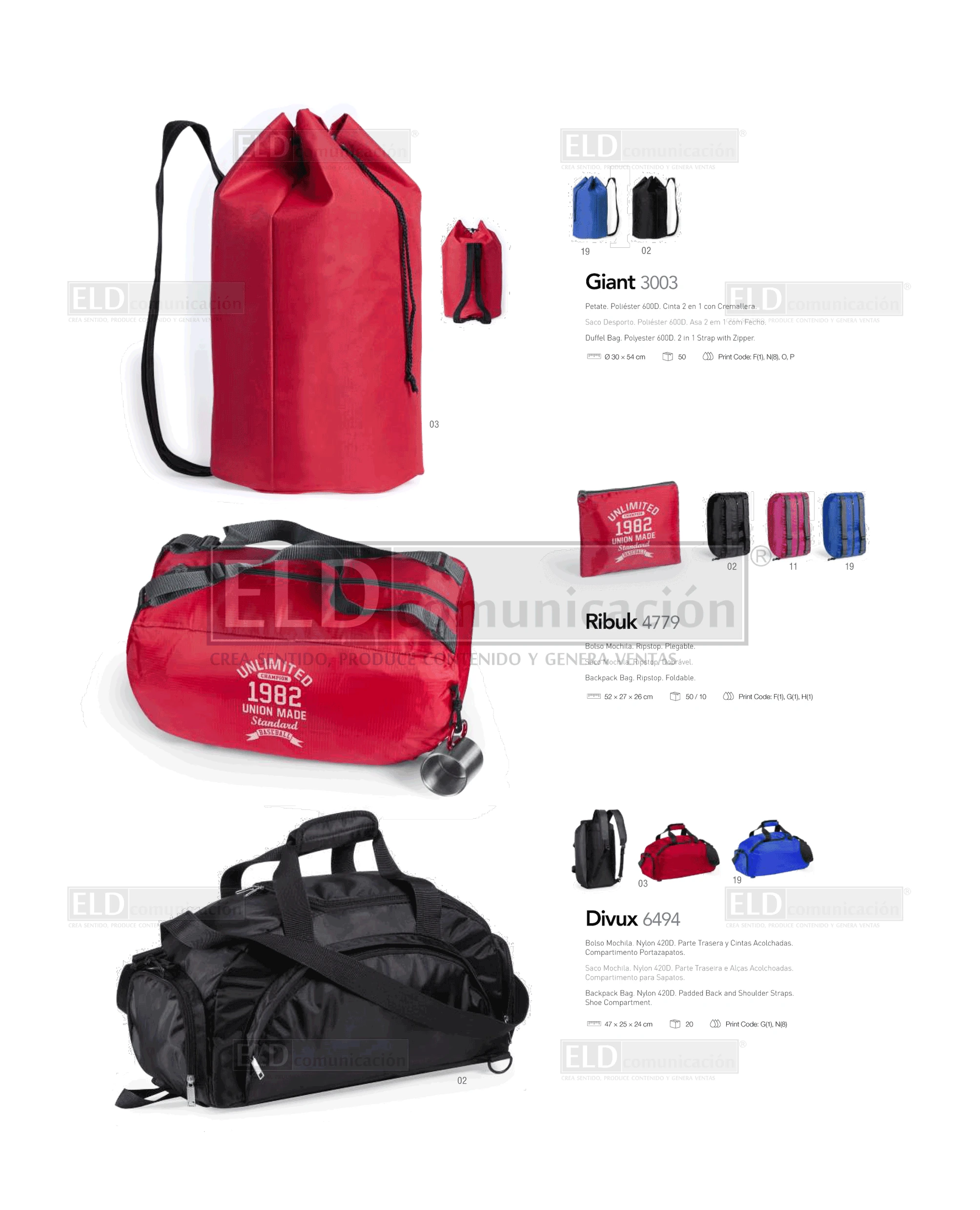 Mochilas Promocionales Especiales 46