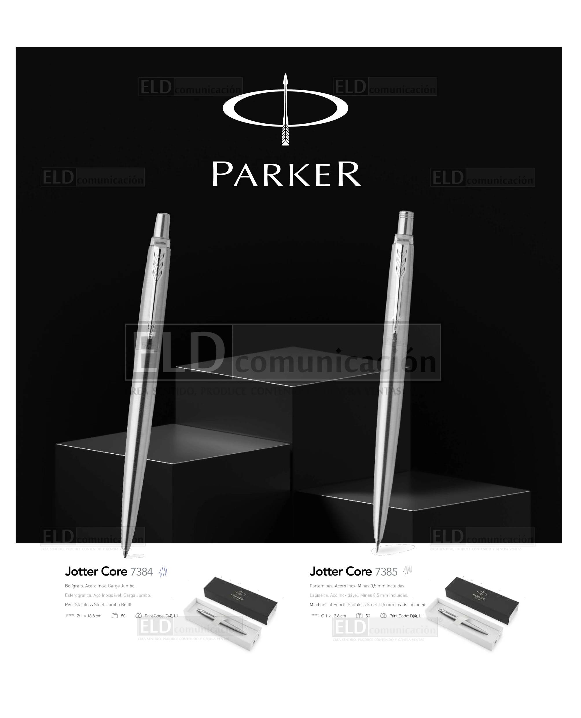 Bolígrafos Metálicos Parker 01