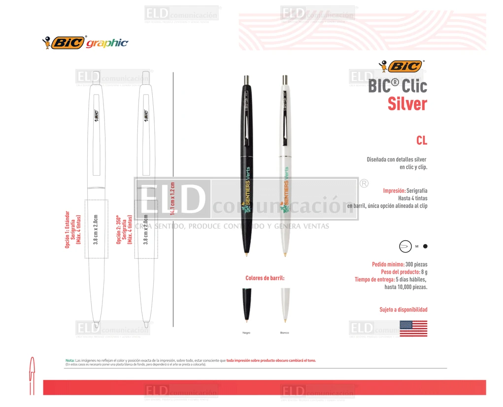 Bolígrafos Bic Writing 24