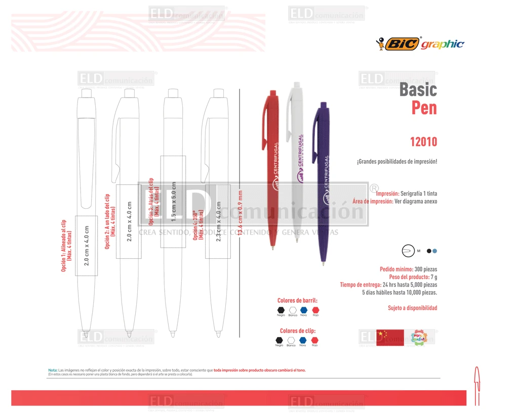 Bolígrafos Bic Writing 34