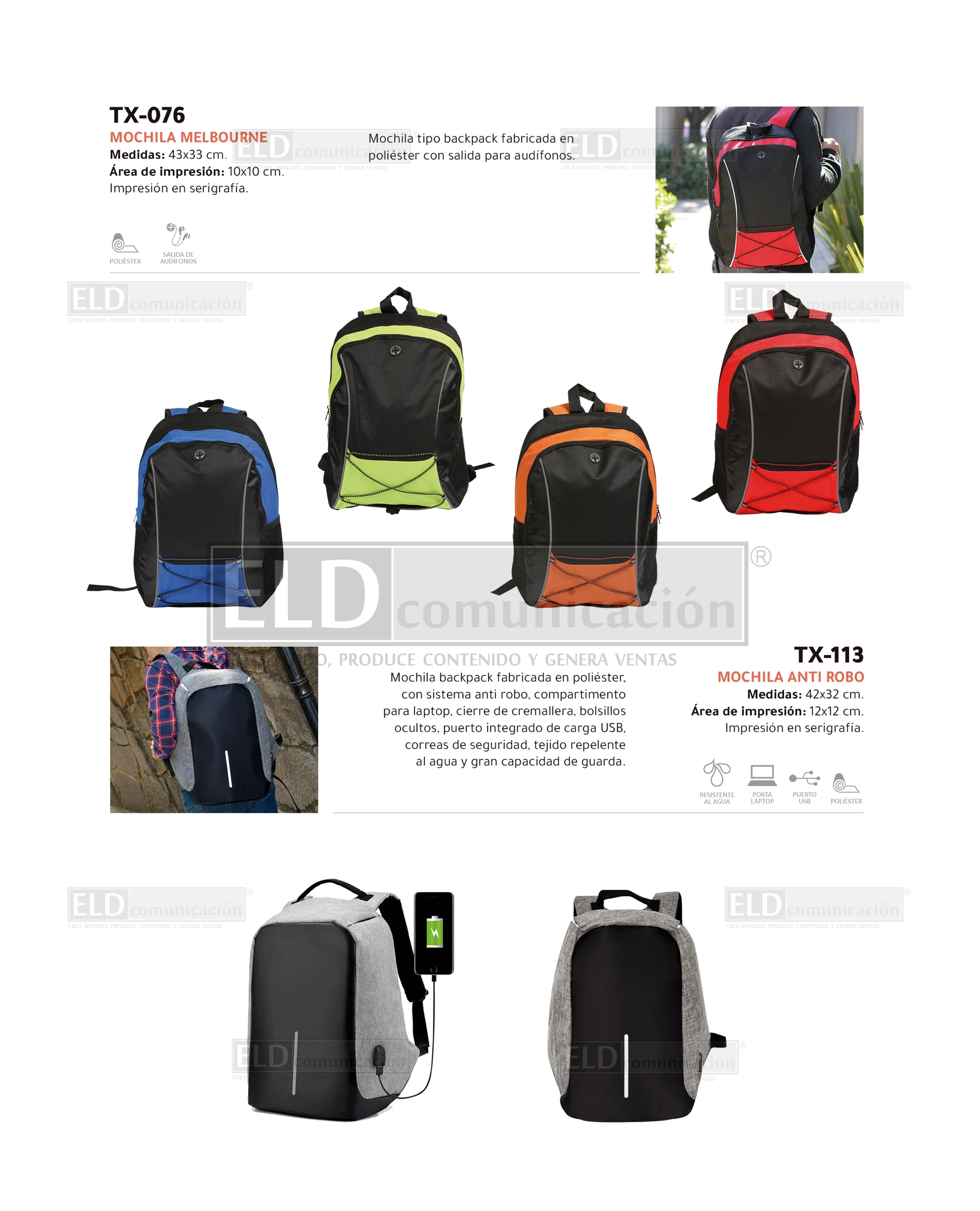 Mochilas Promocionales 08
