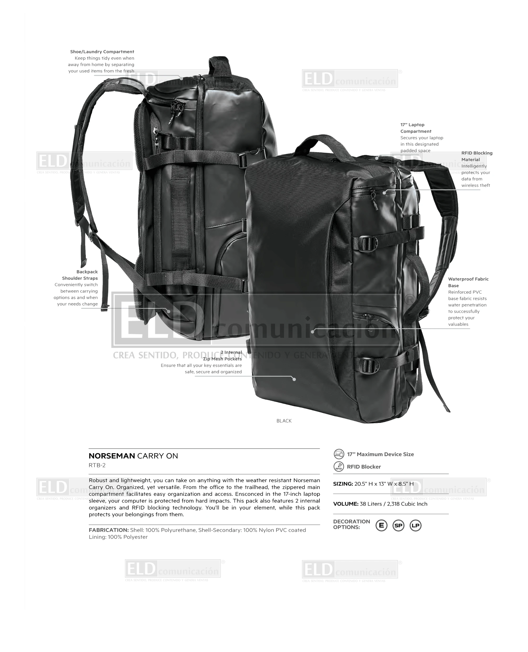 Mochilas Promocionales Stormtech 16