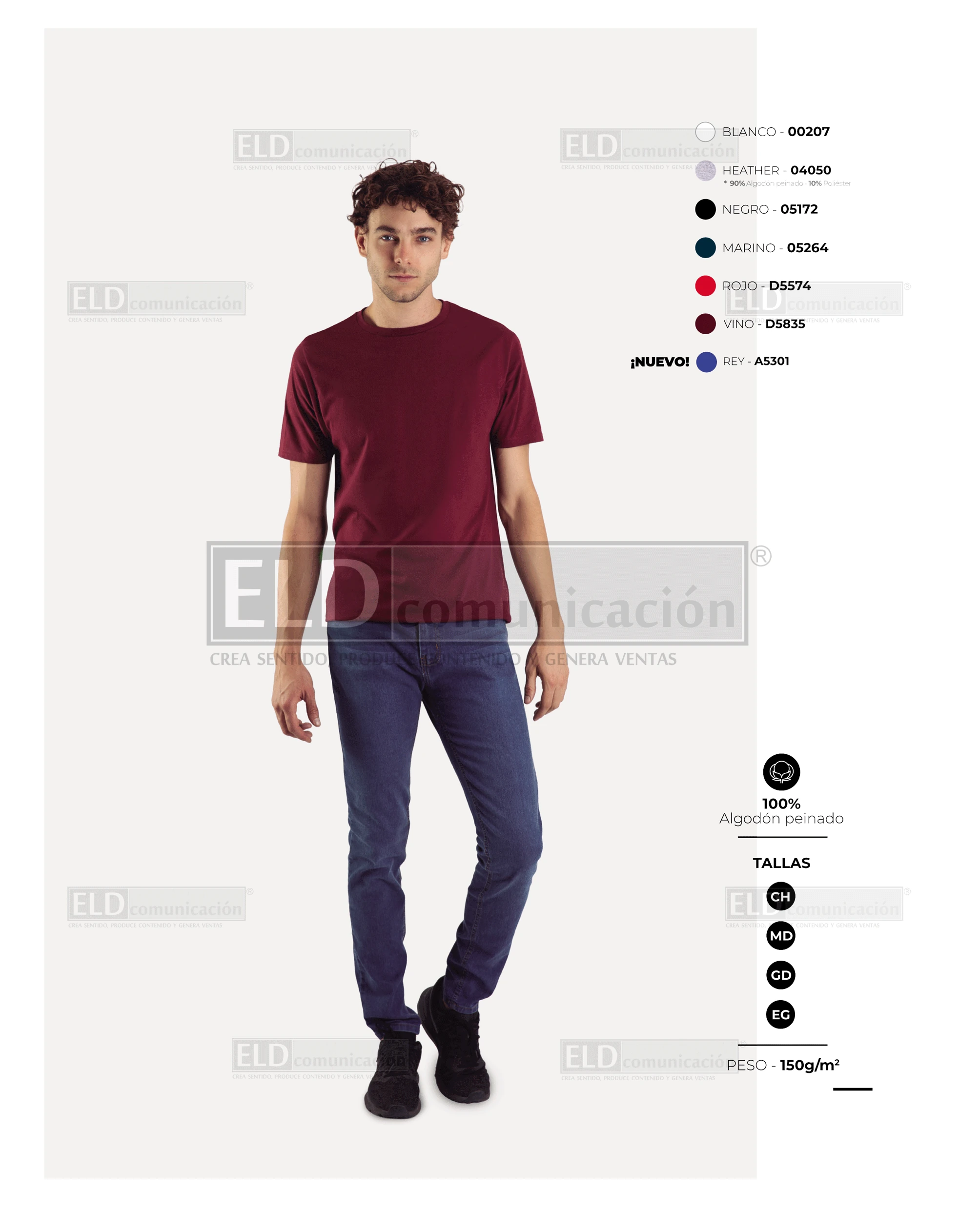 Playera optima para caballero ppremium modelo 334401 colores