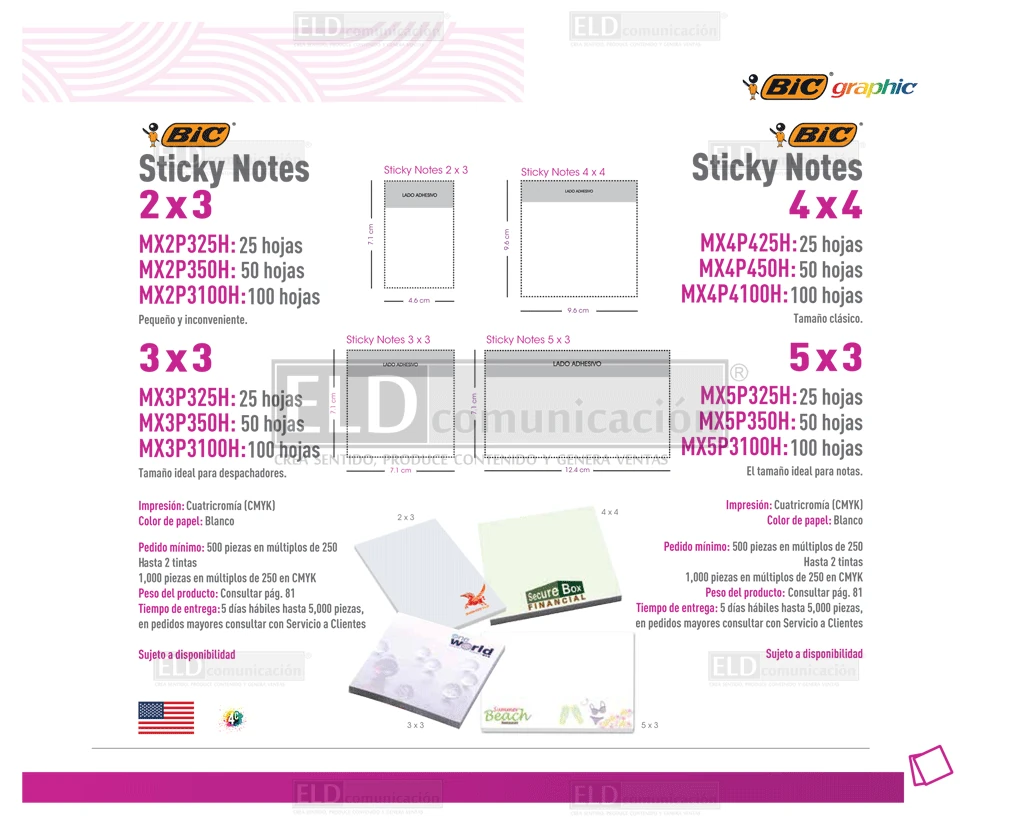 Sticky Notes Bic Promocionales 01